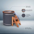 Cold Therapy 1 Person Ice Bath 118 Gallon Cold Plunge 37.5" X 33.25"