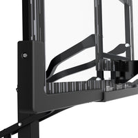 60-Inch Portable Basketball Hoop with Acrylic Backboard, Screw Jack Lift & Arena Slam Rim-Outdoor Play