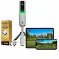 MLM2PRO Launch Monitor Golf Simulator | Swing Trainer & Shot Tracker for Home & Driving Range | Golf Training Aid (3 Chrome Tour Balls)