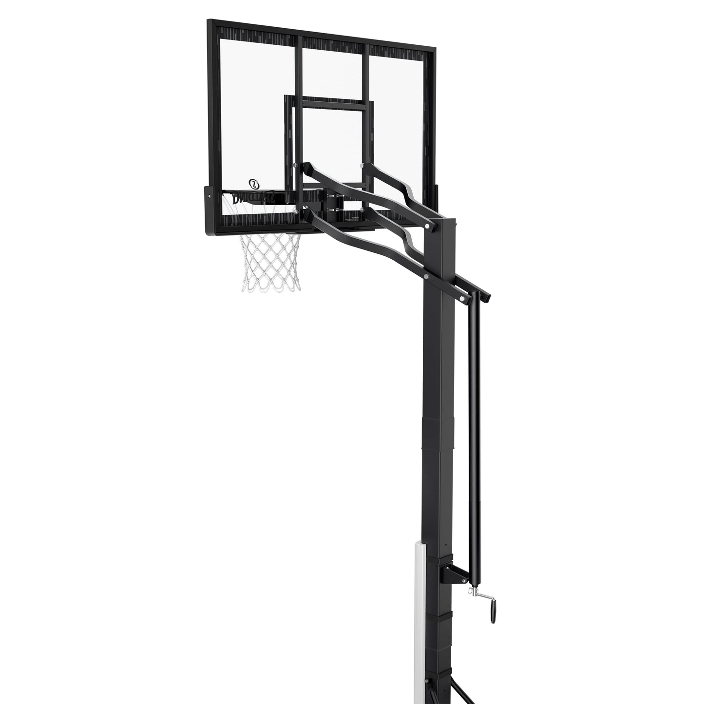 (2 Pack)  60-Inch Portable Basketball Hoop with Acrylic Backboard, Screw Jack Lift & Arena Slam Rim-Outdoor Play