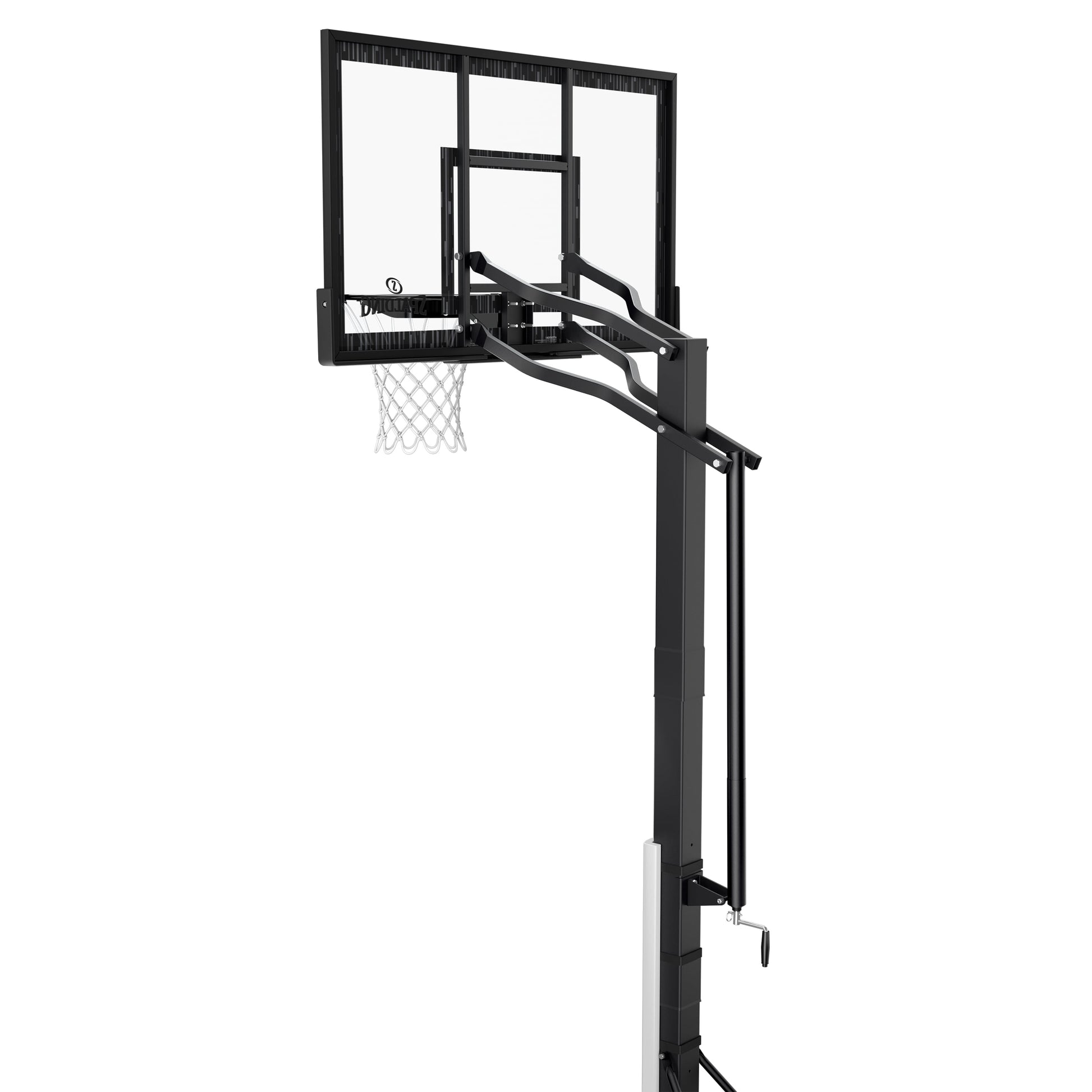 (2 Pack)  60-Inch Portable Basketball Hoop with Acrylic Backboard, Screw Jack Lift & Arena Slam Rim-Outdoor Play