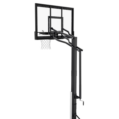 (2 Pack)  60-Inch Portable Basketball Hoop with Acrylic Backboard, Screw Jack Lift & Arena Slam Rim-Outdoor Play