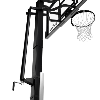 (2 Pack)  60-Inch Portable Basketball Hoop with Acrylic Backboard, Screw Jack Lift & Arena Slam Rim-Outdoor Play