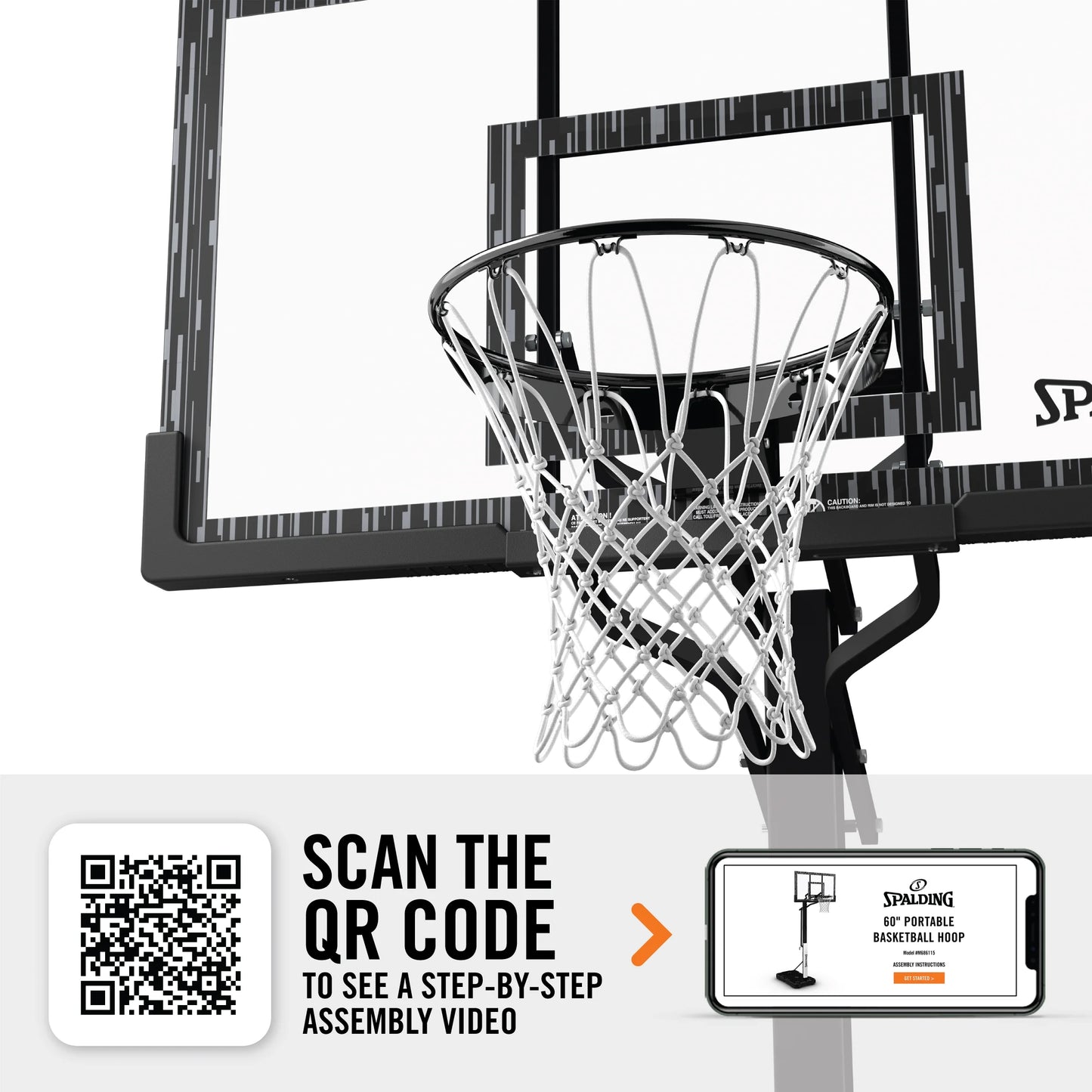 (2 Pack)  60-Inch Portable Basketball Hoop with Acrylic Backboard, Screw Jack Lift & Arena Slam Rim-Outdoor Play