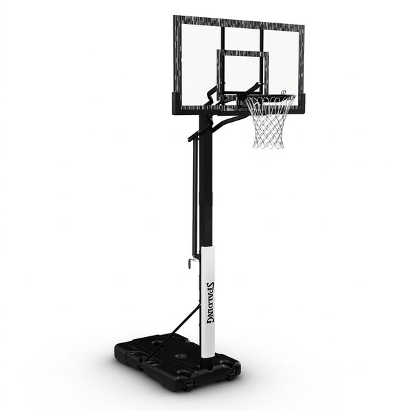 60-Inch Portable Basketball Hoop with Acrylic Backboard, Screw Jack Lift & Arena Slam Rim-Outdoor Play